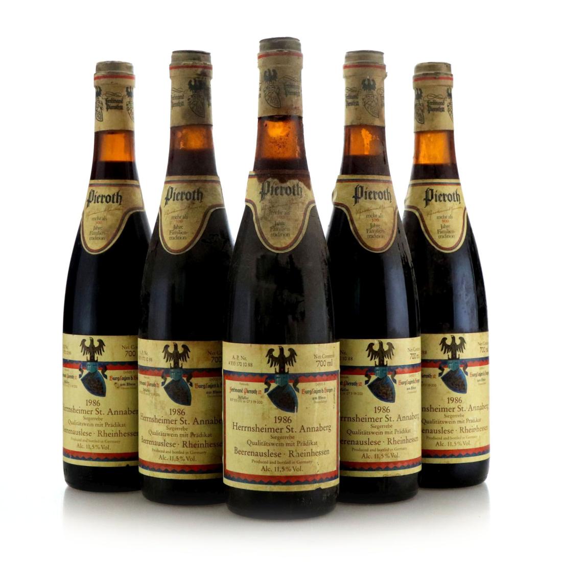 Pieroth Blue Burg Layer Schlosskapelle Auslese Riesling 1989 Wine